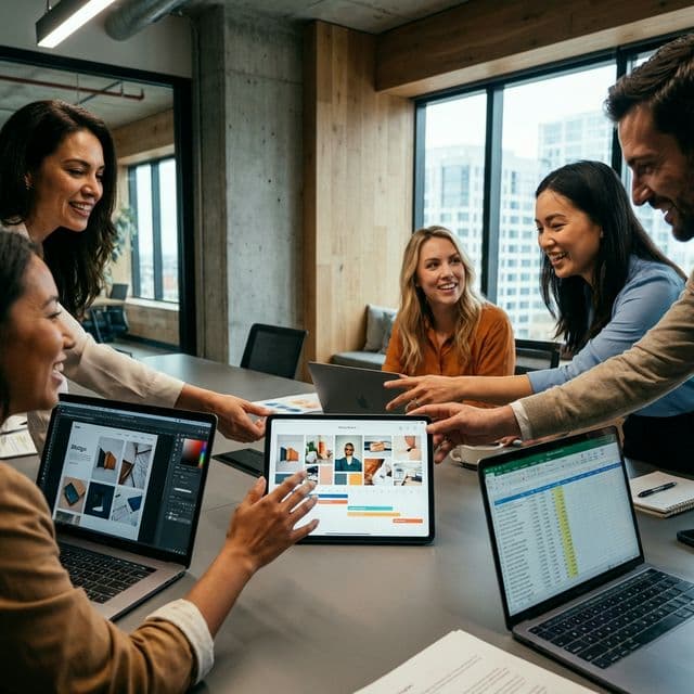 Strategic Marketing Team at Work