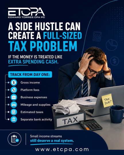 A Side Hustle Can Create a Full-Sized Tax Problem