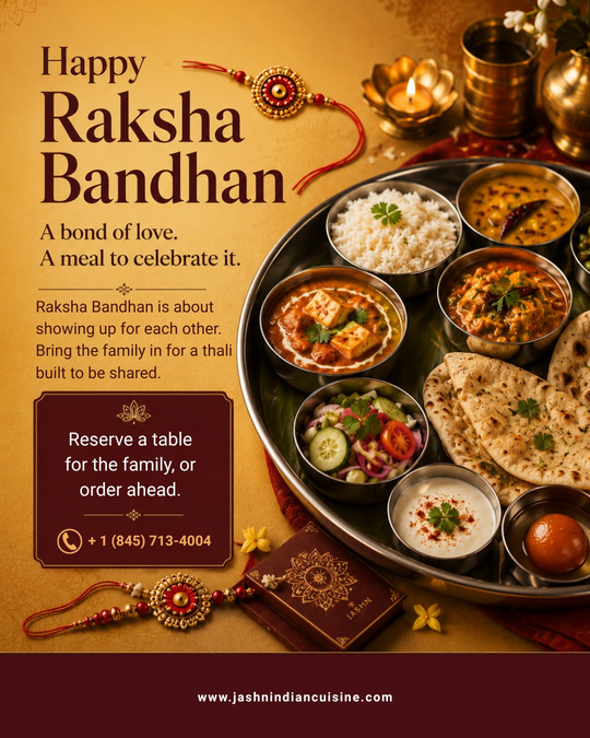 Happy Raksha Bandhan — A Bond of Love, A Meal to Celebrate It